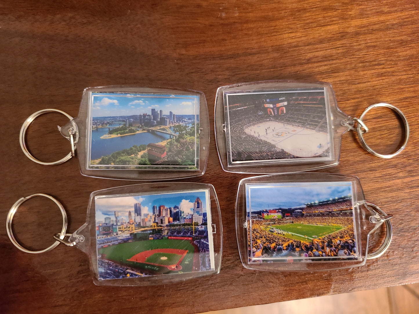 Pittsburgh Mt Washington Overview Summer Keychain