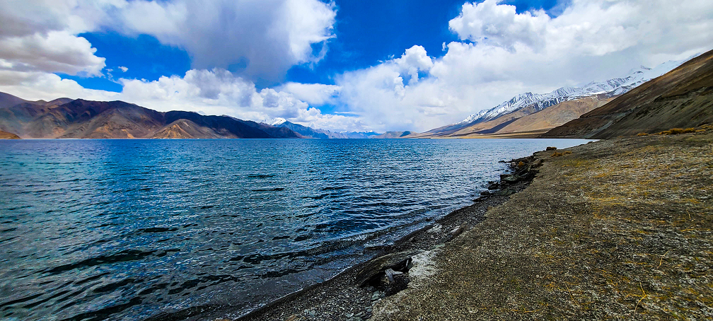The Edge of Pangong Lake