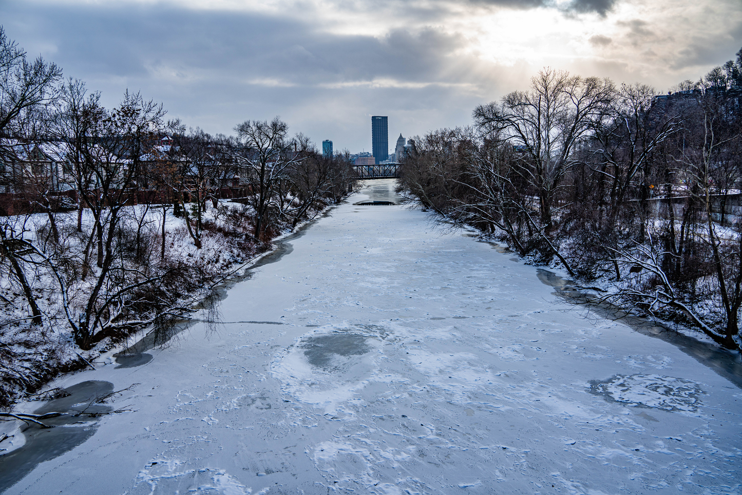 Pittsburgh Winter Frozen Path