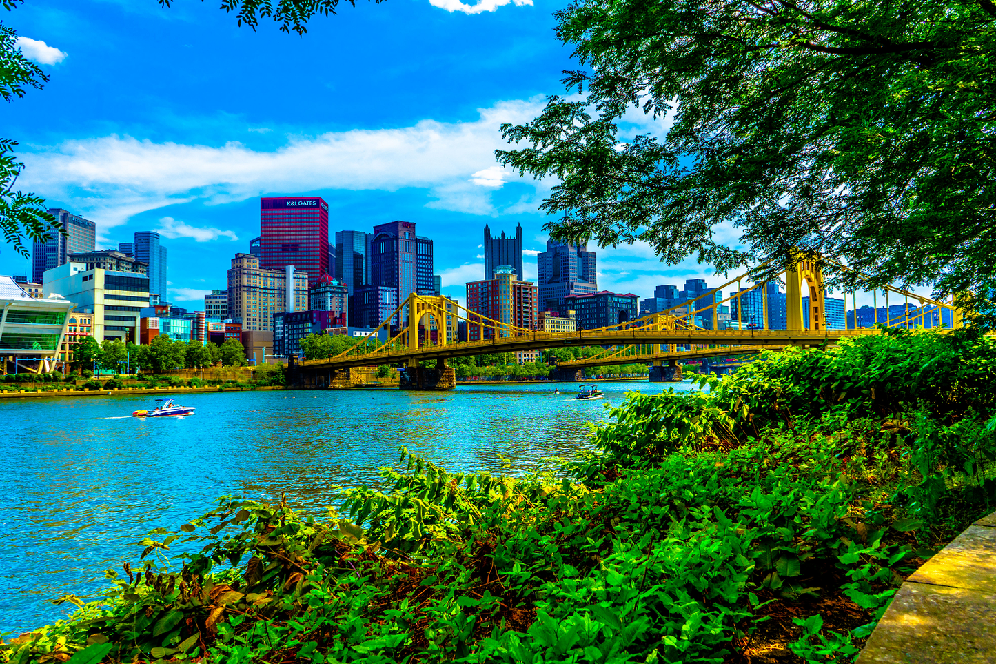 Golden Horizons — Pittsburgh’s Bridge in Summer Colors