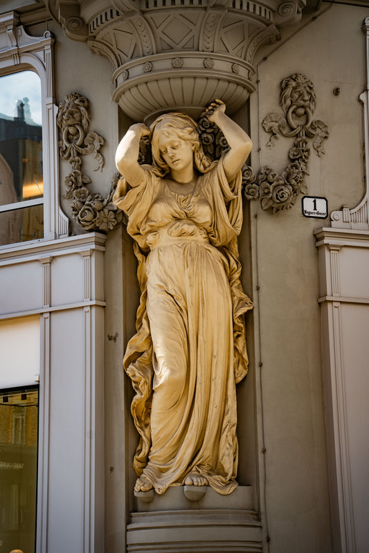 Classic Caryatid in Vienna, Austria