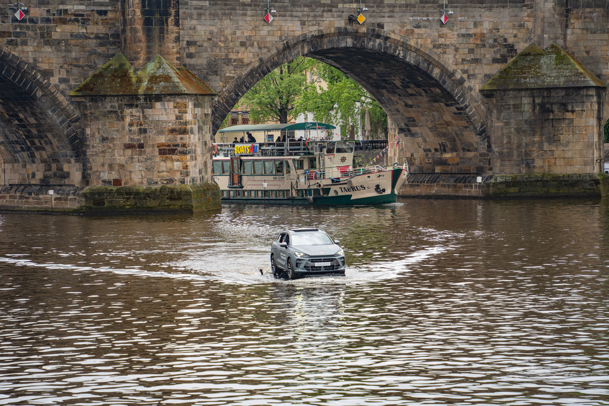 Vltava River & Charles Bridge Arch – Prague