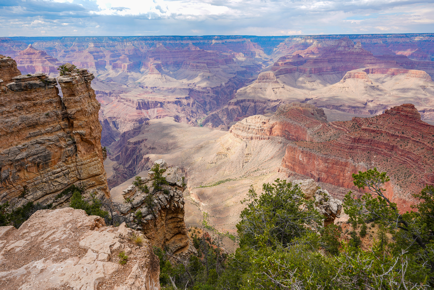 Verdant Majesty: Grand Canyon from Above