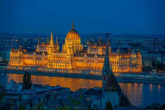 Hungarian Parliament Building at Night – Budapest