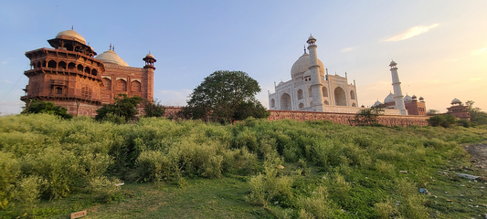 Taj Mahal Sunset – Back View Serenity