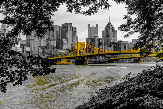 Urban Majesty — Pittsburgh’s Bridge in Black & White