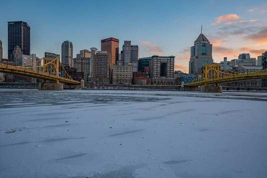 Pittsburgh Winter Breathtaking  sunset 09