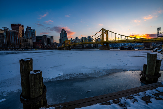 Pittsburgh Winter Breathtaking Sunset  03